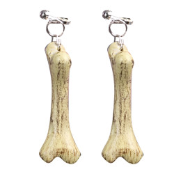 Kostěné náušnice, 2 kusy